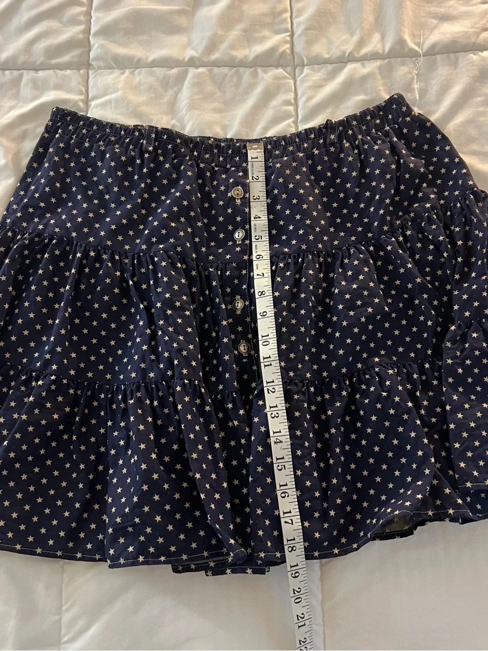 Circle T by Marilyn Lenox Tiered Star Skirt